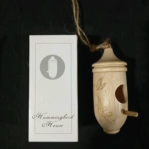 Hummingbird House Wooden Birdhouse for Outdoor Use, Hanging Small Bird Houses